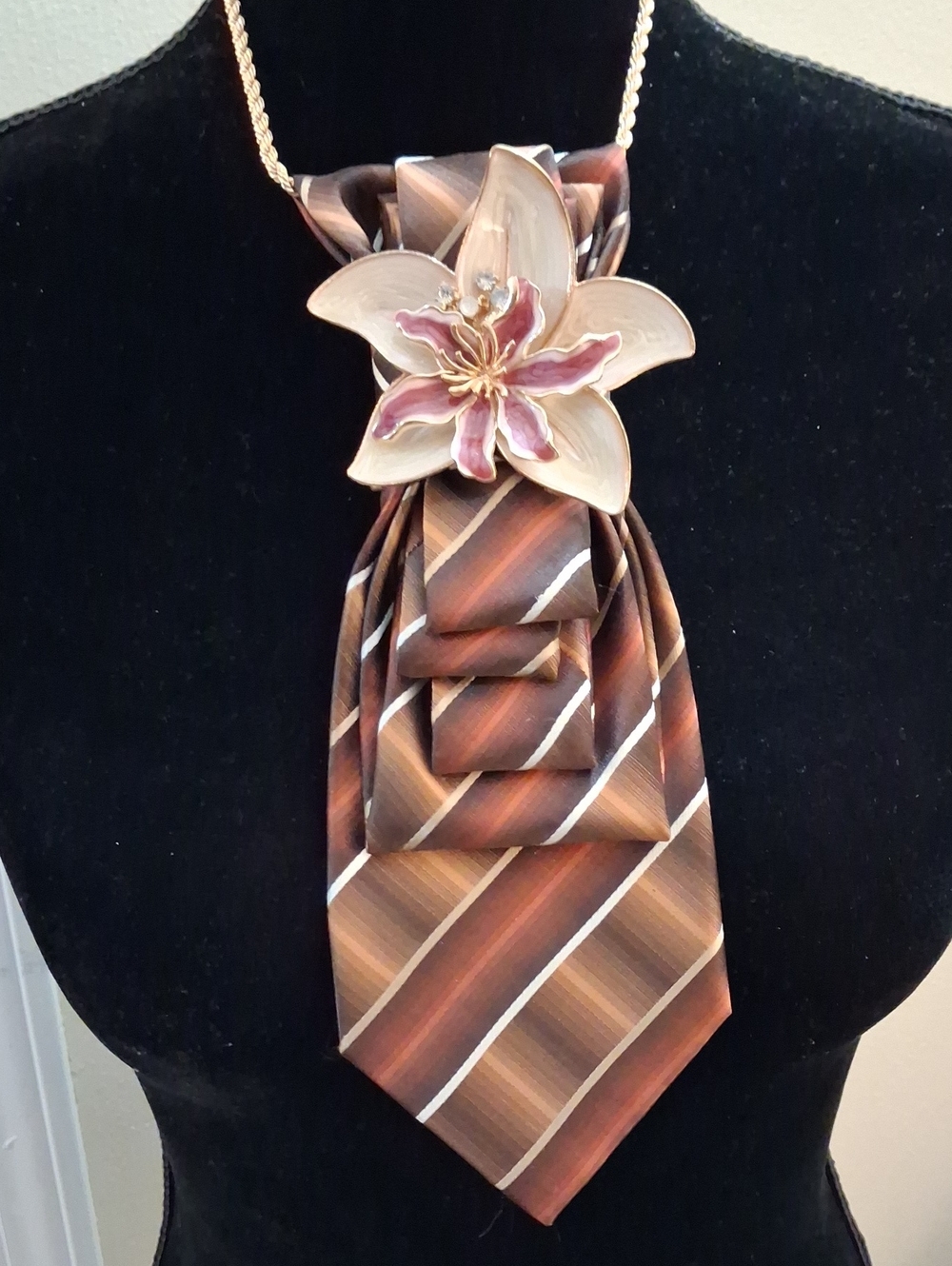 Stafford Upcycled Necktie Necklace
